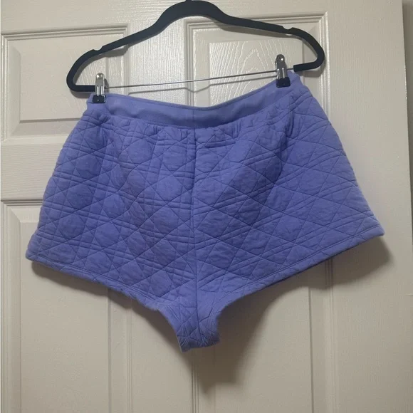 Anthropologie Lavender Quilted Knit Shorts - Picture 9 of 14